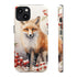 Christmas Fox in a Wreath of Red Berries - Impact Resistant Phone Case iPhone 13 Matte